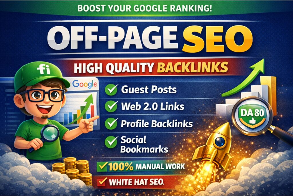 Off-page SEO services with high quality backlinks, guest posts and white hat SEO strategy rabbel miya